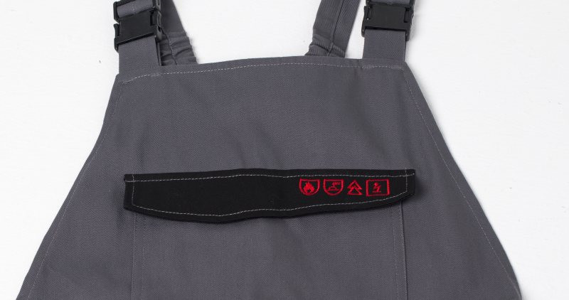 350gsm Arc Protection Clothing Velcro Fastener Fire Retardant Bib Overalls