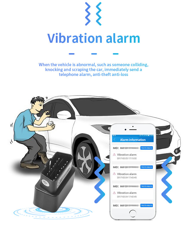 Dual Mode Car GPS Locator OBD Interface Beidou 9-45V