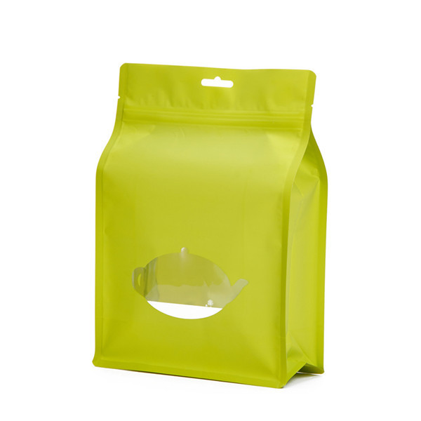 PET / AL / PE k Tea Bags Packaging , Stand Up Resealable Pouches Custom Size