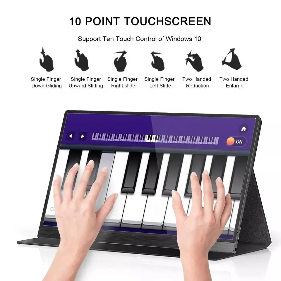 60Hz 15.6 Inch Touchscreen Monitor With High Contrast Ratio 1000 1 Typ. And Touchscreen