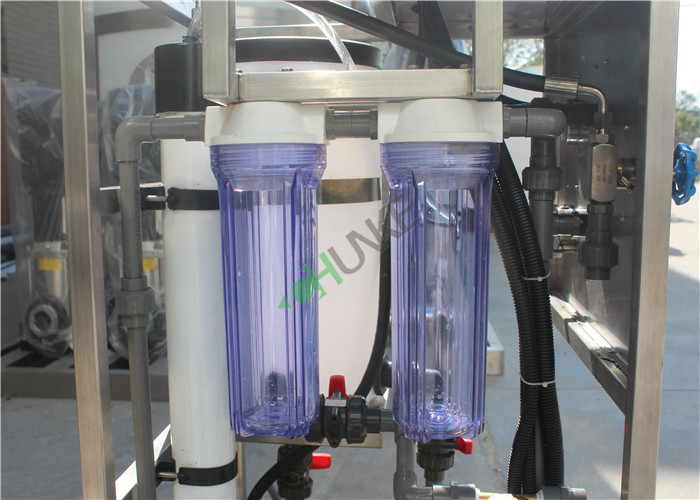 Boats Drinking Sea Water Reverse Osmosis / Electric Driven RO Water Treatment Plant