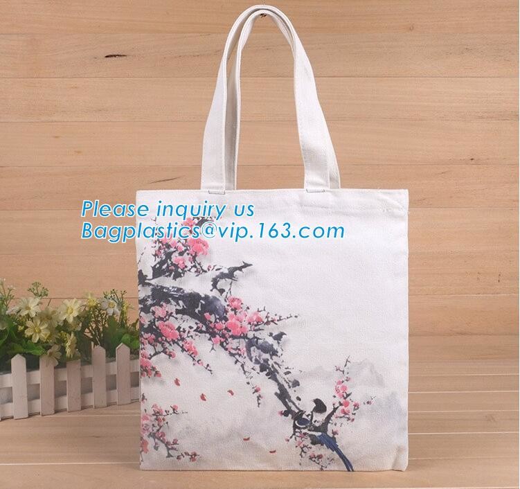 100% recycled organic cotton canvas calico drawstring bag with printing,custom print canvas cloth tote bags with printed