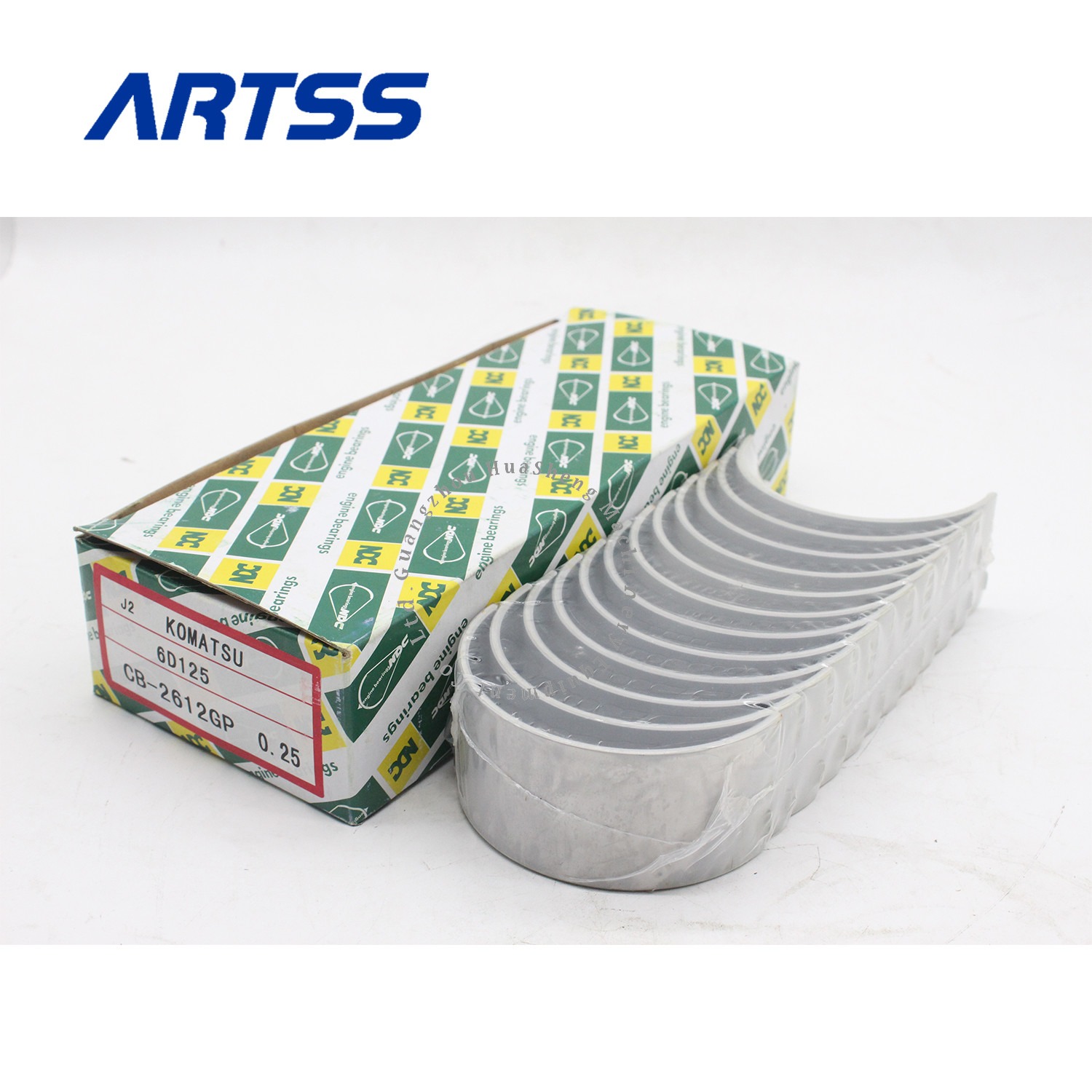 6D105 6D108 6D110 6D125 Con Rod Bearing Increase 0.25 Machinery Engine Parts For Excavator PC220-2 LC Rebuild Parts