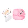 Buy cheap OEM ODM Baby Silicone Feeding Set Plate Spoon Fork And Bowl Pink from wholesalers