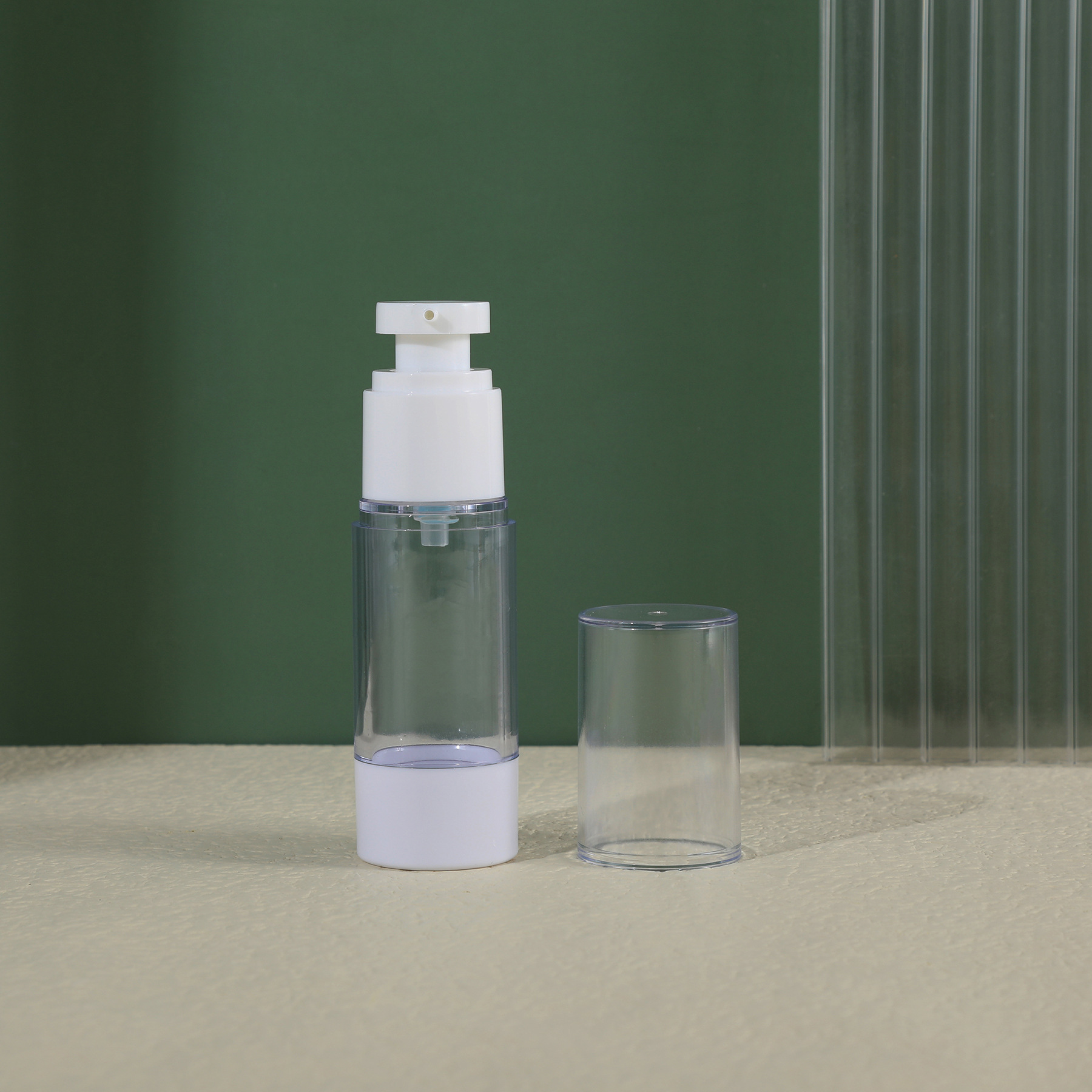 1oz 2oz 3oz 4oz 80ml 100ml 120ml Refillable Airless Lotion Pump Bottle featuring Customized Colors and Frosted Finish
