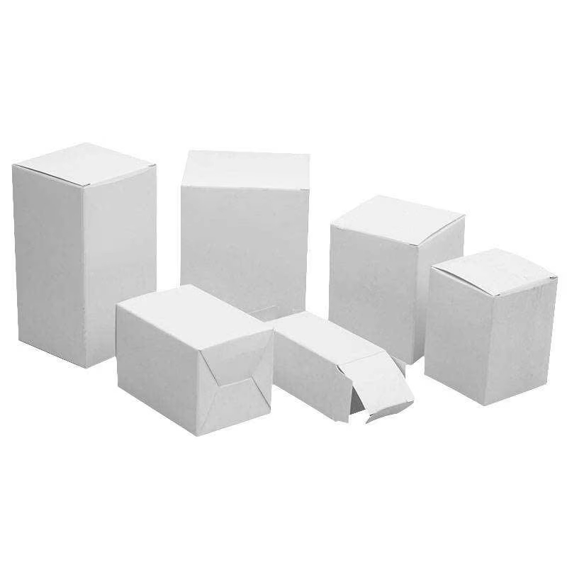 Wholesale Skincare Cosmetic Packing Square Small Plain White Cardboard Box Packaging