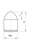 Cemented Tungsten Carbide Parabolic Bit Buttons Hard Alloy Engineering Mining Material
