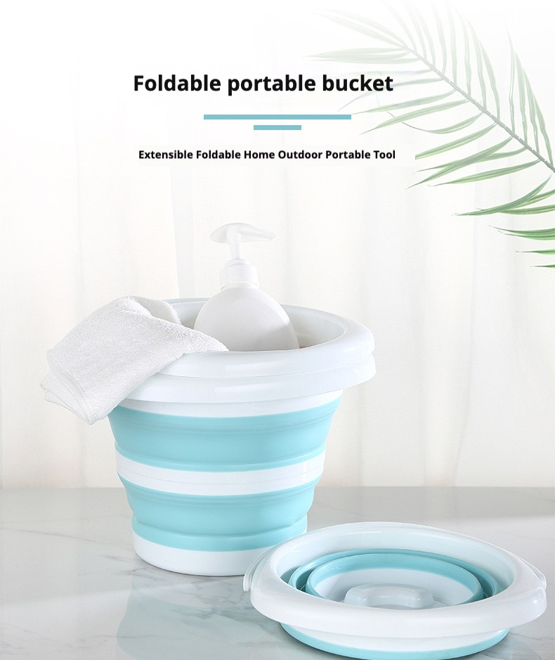 Convenient Foldable Plastic Bucket Multi-functional for Home and Outdoor Applications