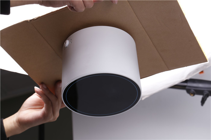 Commercial Mini Aromatherapy Diffuser Ceiling Installation Black Panel With White Body