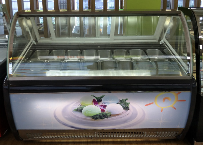 Square Type Ultra Low Temperature Ice Cream Display Freezer Gelato Cabinet