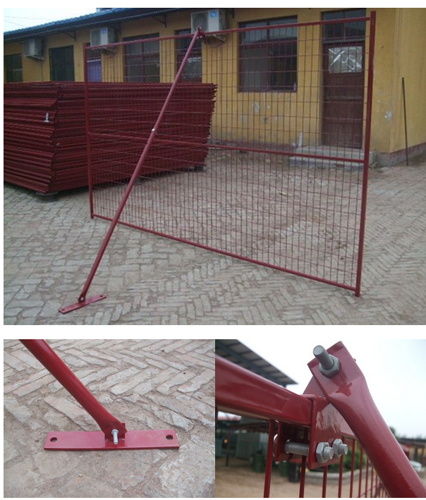 hot sale customization Canada PVC coated temporary fence china