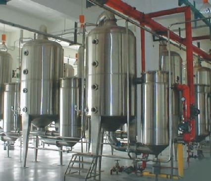 Triple Effect Falling Film Evaporator Forced Circulation For Heat Sensitive