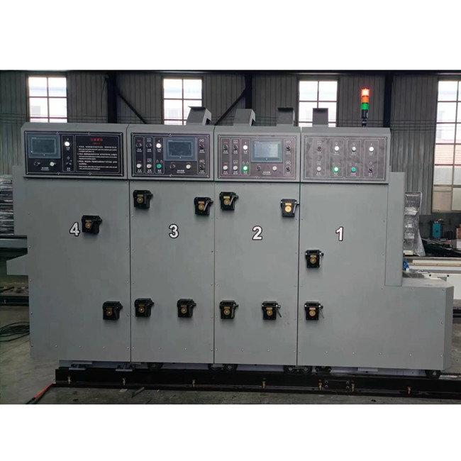 4 Color Corrugated Box Printing Machine For Pizza Vegetable Box