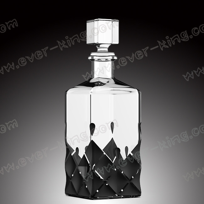 Crystal White Flint Cognac Glass Bottle 750ML For Luxury Liquor And Spirit