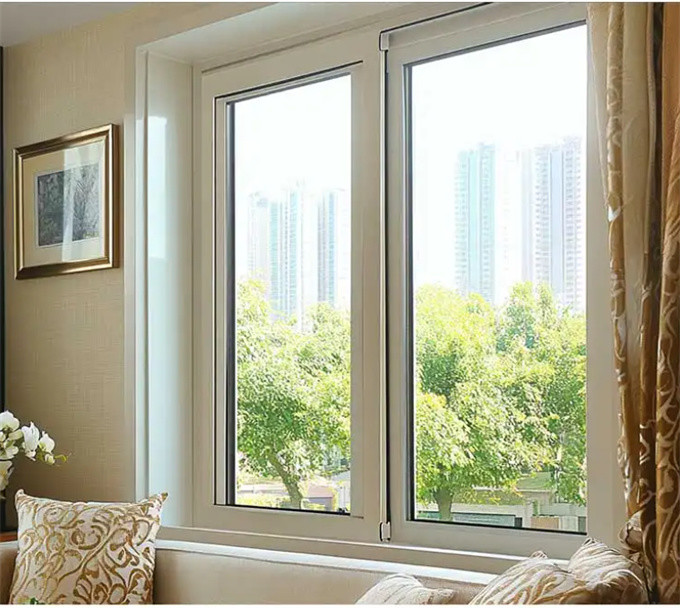 Modern Design Style Low-E Soundproof Casement Windows For Customization
