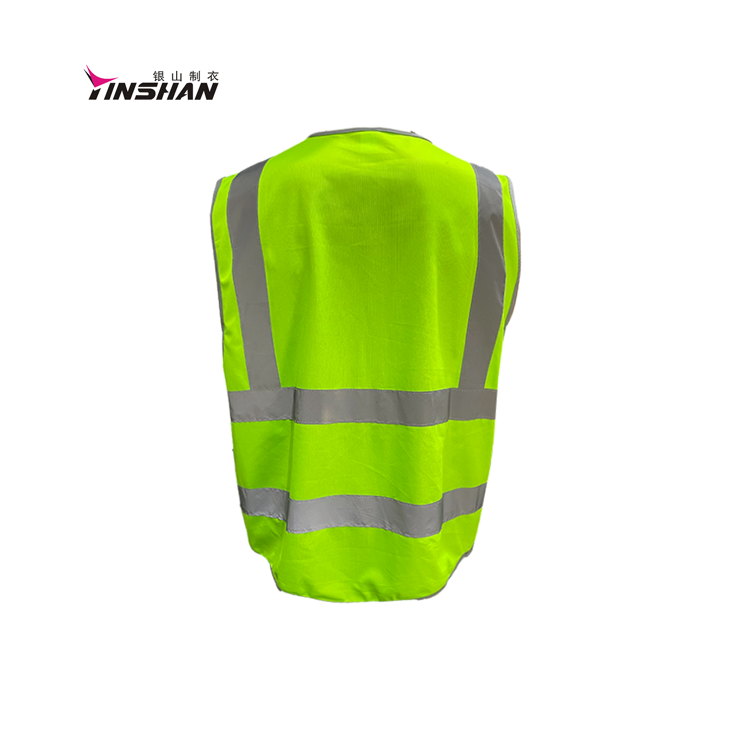 Custom Men's Reflective Work Vest with Pockets and Logo Quick Dry Construction Clothing