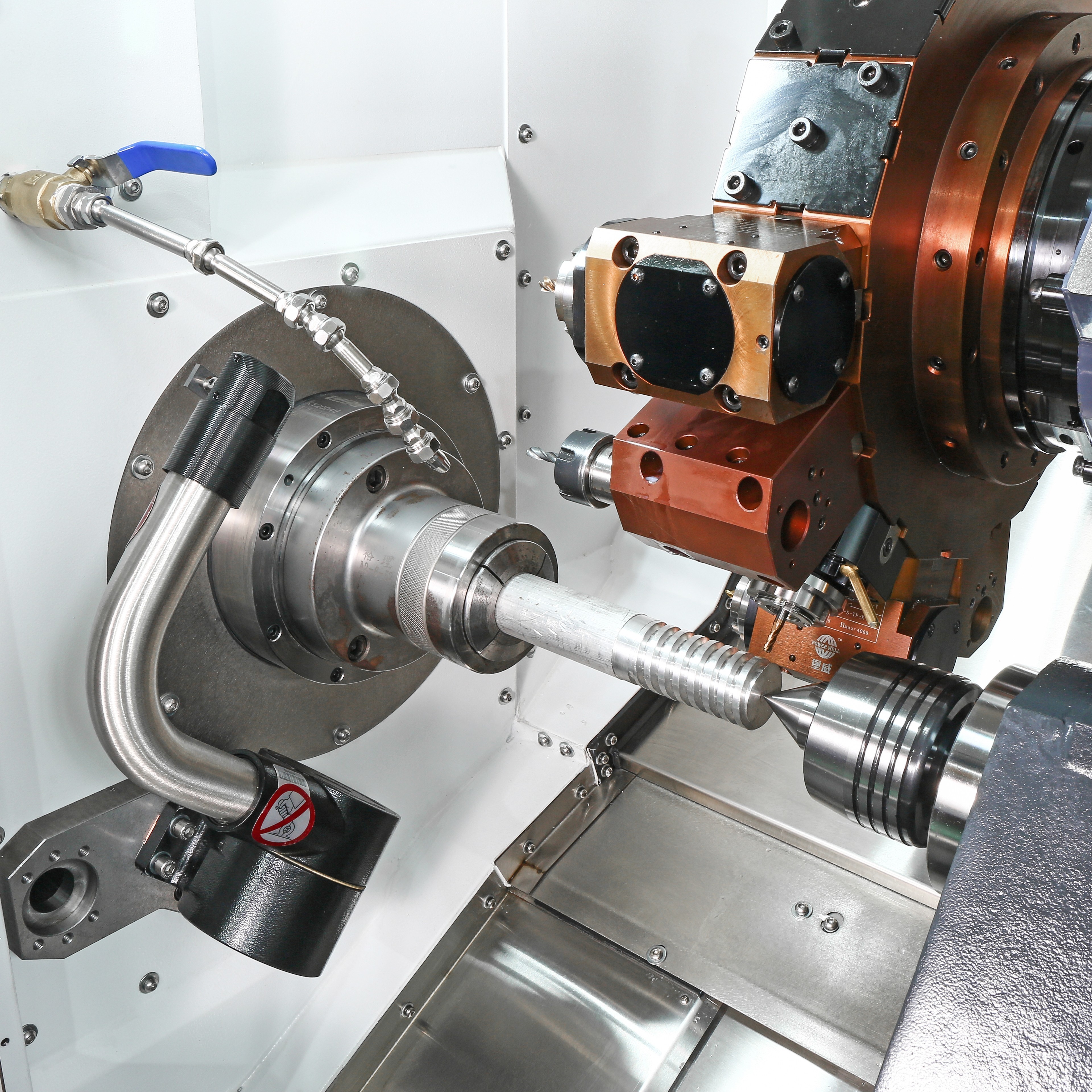  4 Axis Dual Spindle Dual Turret Lathe Accurate 380V With Turning Center Manufactures