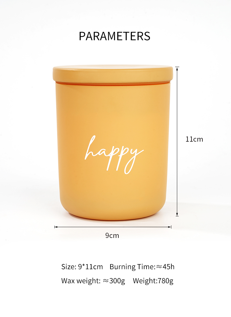 Glass Jar Scented Candle High Scented Candle Burning Time 45 Hours Crystal Scented Candles with Glass Lid 10oz