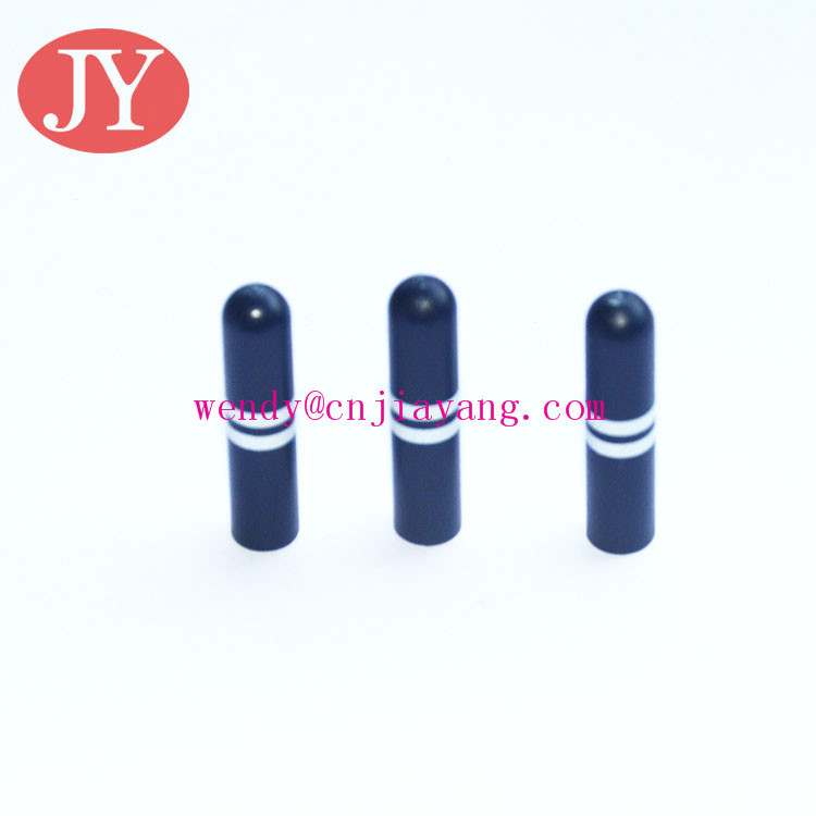 BBP FREE Jiayanag aglet plastic tipping blue color ABS plastic tipping black color plastic shoelace tippin Drawcord