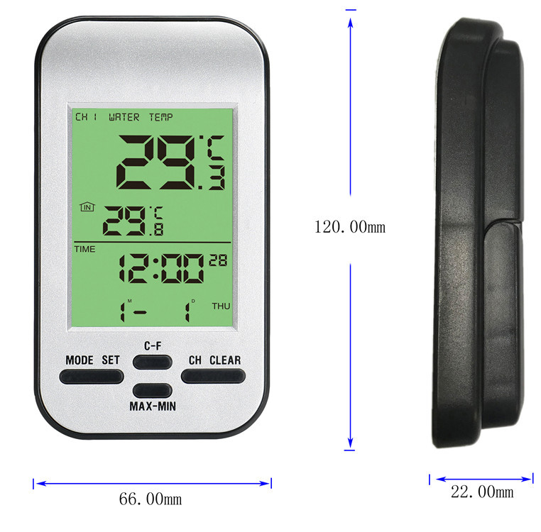 Waterproof Solar Floating Pool Thermometer With -40 To 60°C Outdoor Temperature Range