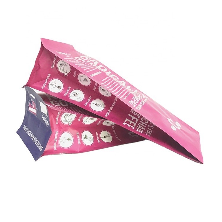 Aluminum Foil VMPET BPA free Side Gusset Bags 400ml With Valve