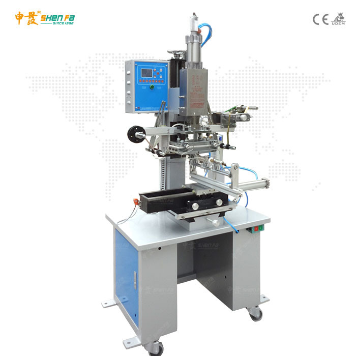 Pen Barrels Round Bottles Pneumatic Hot Foil Stamping Machine