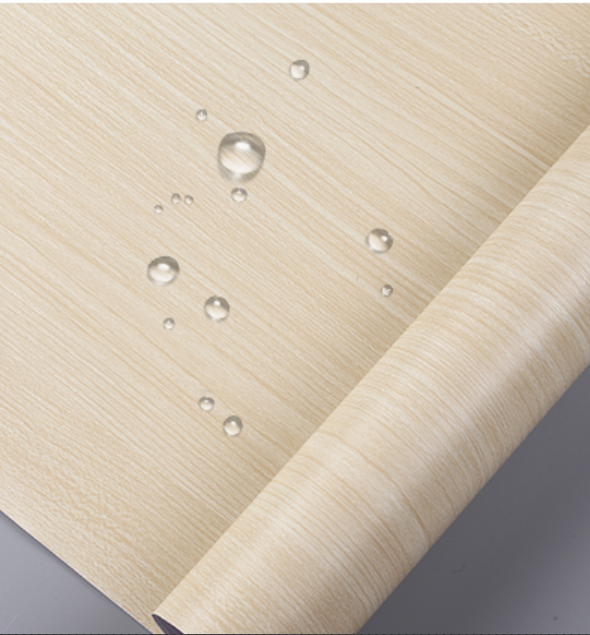 Wood Grain Self-Adhesive PVC Vinyl Wall Panels Modern Style Wallpaper Contact Paper for Door Stickers