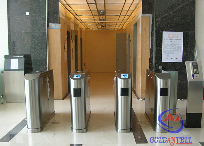  Biometric Access Control Flap Barrier , Full Automatic Barrier Gate for Library / Theater Manufactures