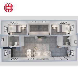 20ft 40ft Foldable Expandable Container House in Prefab Modular Homes Customized