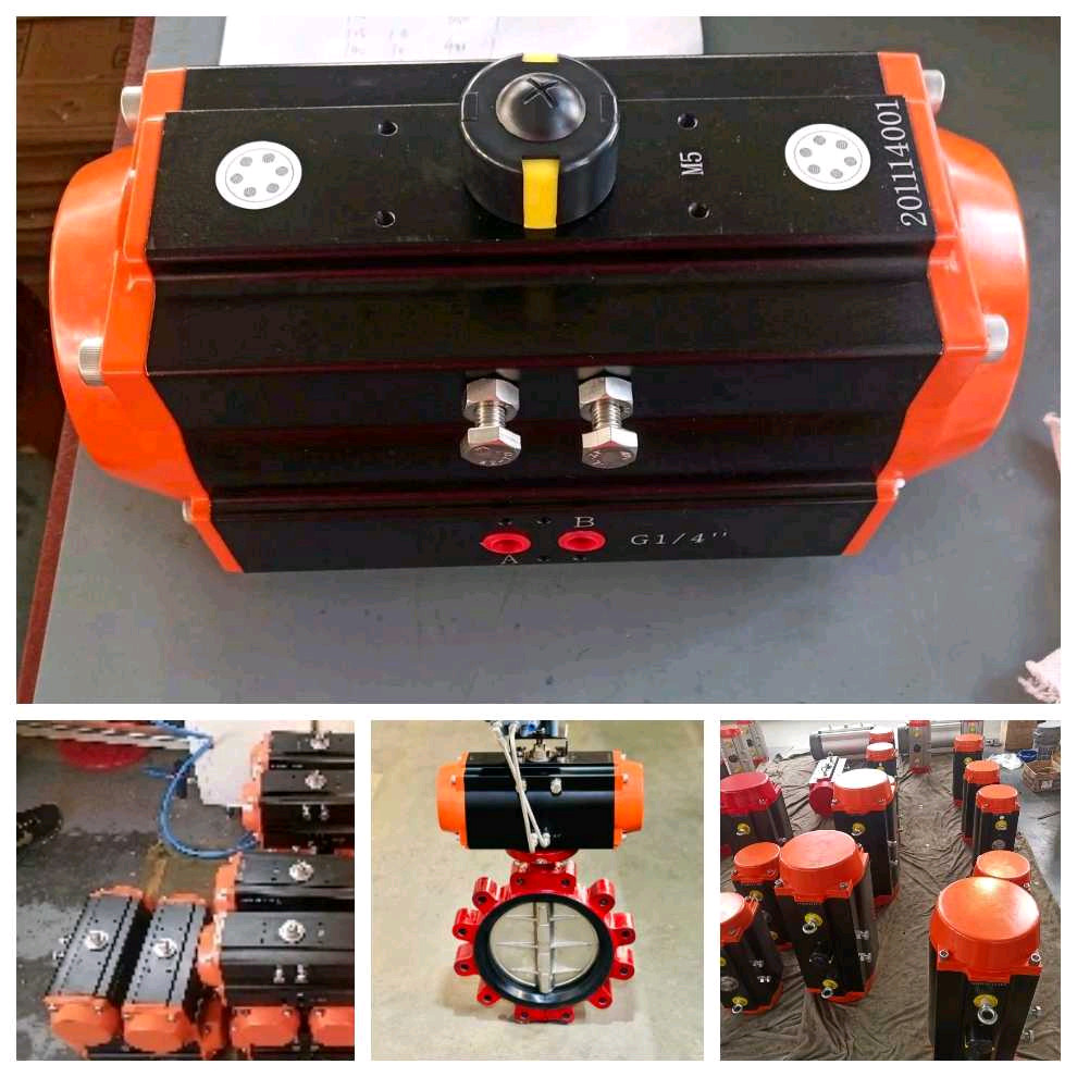 Double action single action rotary pneumatic actuator actuador neumtico CE ATEX certificate