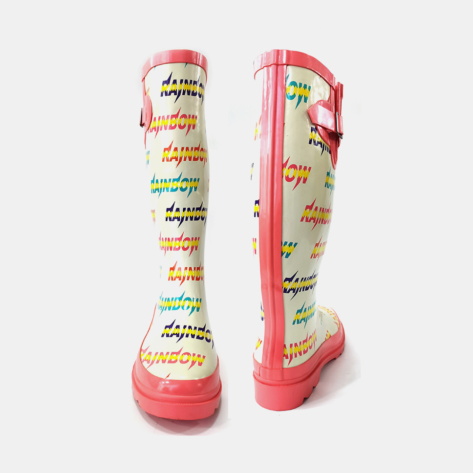 ISO9001 Size 6 Women'S Rain Boots , Printable Original Tall Waterproof Rain Boot