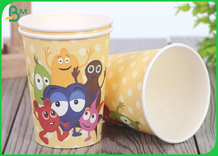 Disposable White 190g 210g Cupstock based paper PE Coated For Coffee Cups