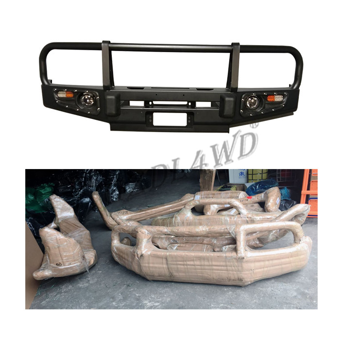 Replacement Front Bumper Guard Protector Rolled Steel For Nissan Y60