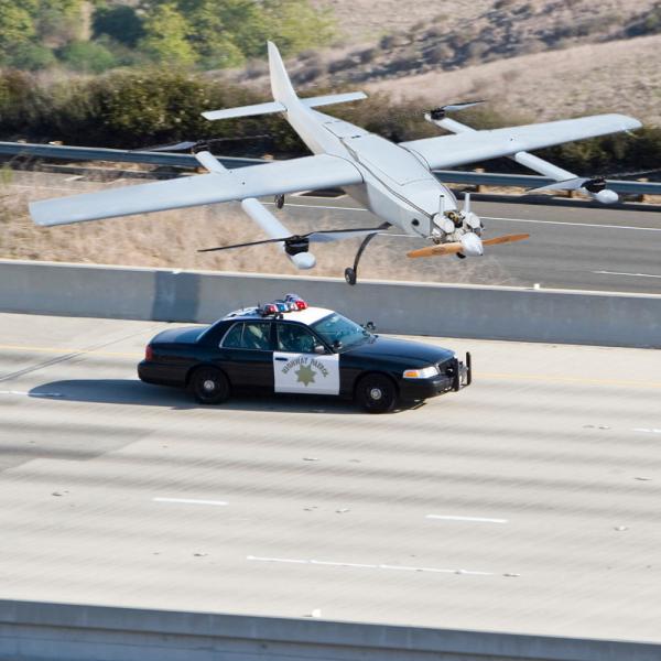 Tracking Thermal Pod Police UAV VTOL Vertical Takeoff Drone 30X Camera