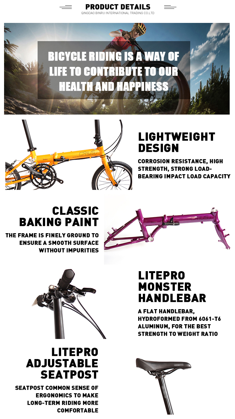 16 Inch Foldable Cycle Pull On Ground Bicycle For Eco-Friendly Transportation