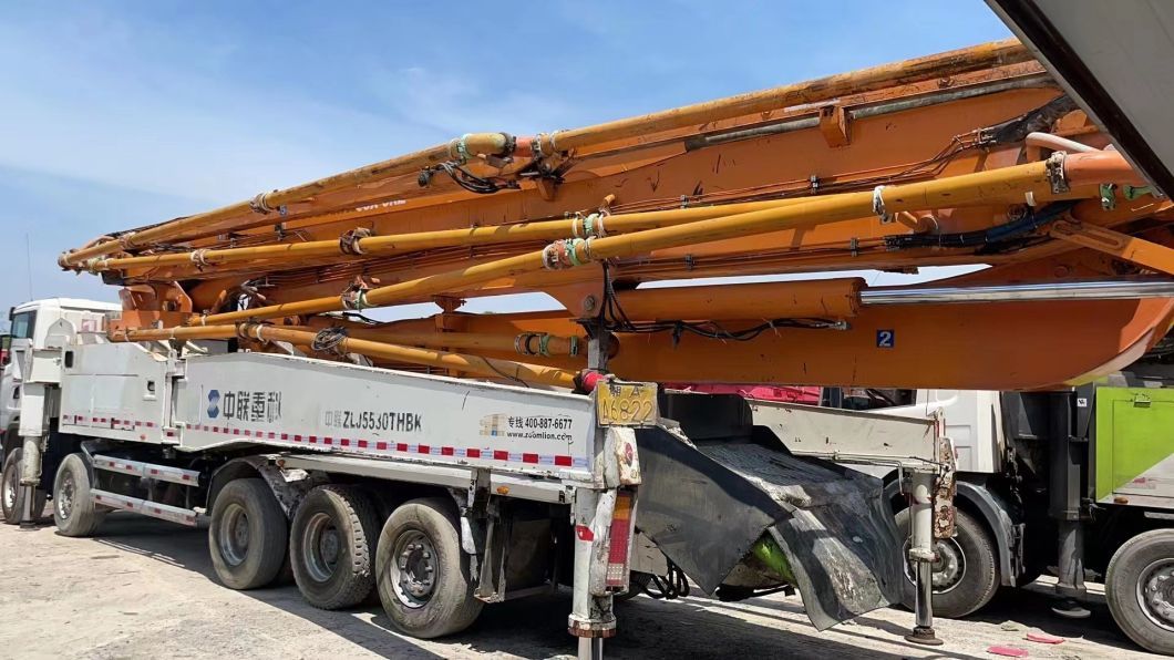 Original 2014 Zml 63m Concrete Pump Truck Concrete Boom Pump Heavy Equipment