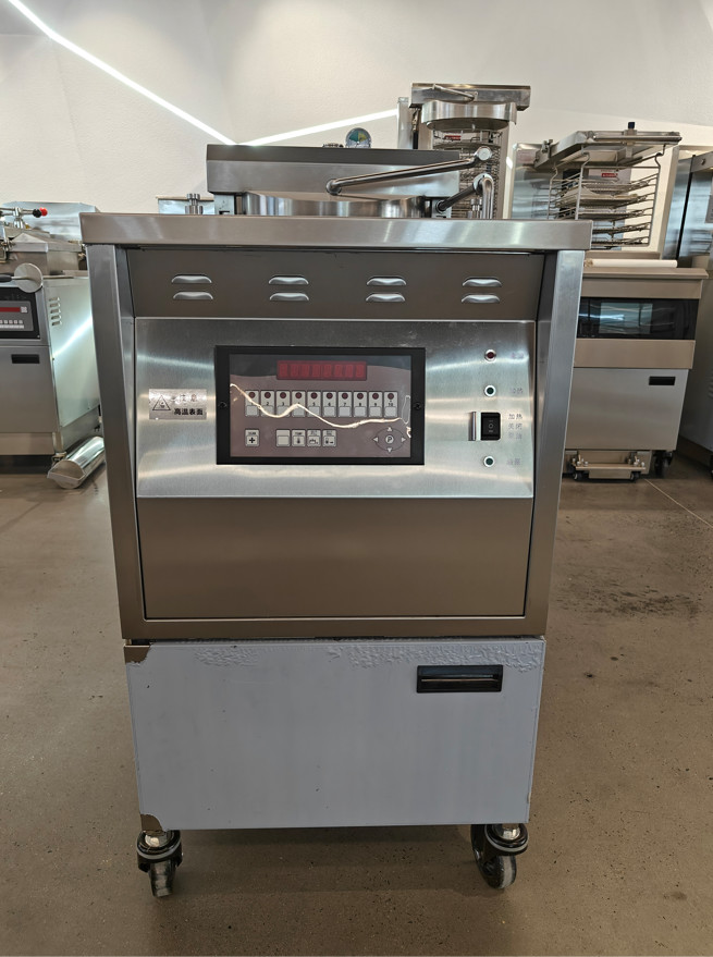 6HD Electric 12KW 380V 28L 6 Fry Tray Big Productivity Round Broaster Chicken Pressure Fryer