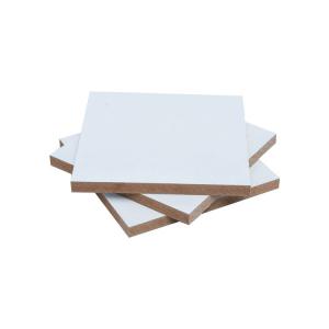  HDF Prelaminated Mdf Board 18mm White Melamine Faced MDF Sheet Manufactures