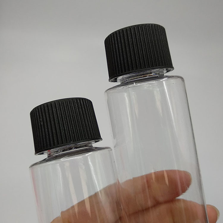 Liquid Screw-on Plastic Bottles With Label Panel Customization