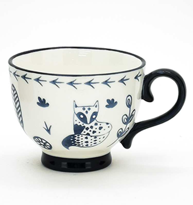 Mug Large Capacity Milk Oatmeal Breakfast Cup Coffee Cup Nordic Ins Cute Water Cup Household Ceramics