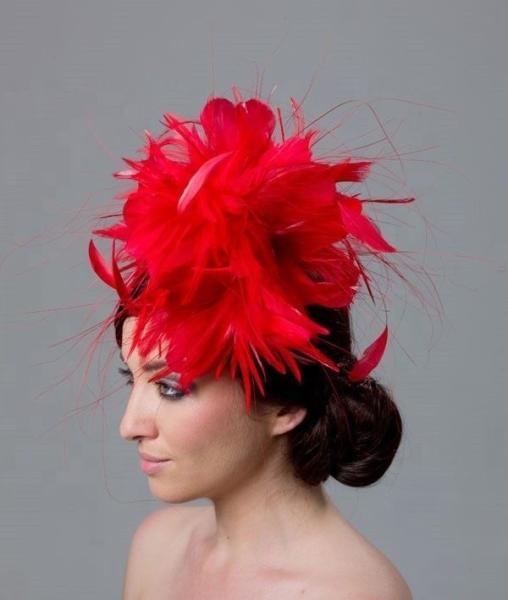 DHL/UPS/FedEx/TNT Shipping Feather Headwear with Goose Feather Flower and Wire