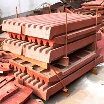 shanbao Jaw Crusher spare parts high manganese casting PE jaw plate for jaw crusher