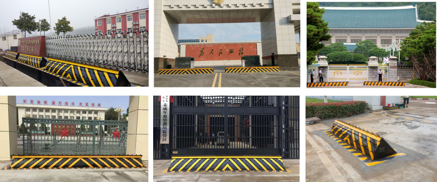 120 Tons Passing Pressure Hydraulic Road Blocker With Spray Anti - Rust Paint