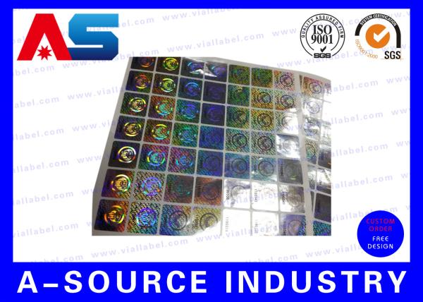 Anti Fake Hologram Security Stickers , Printing 3d Hologram Security Labels