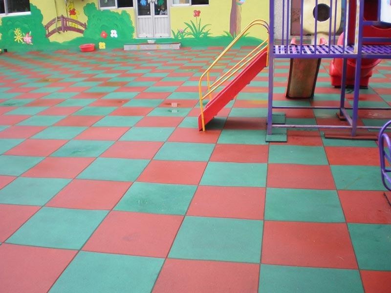 Synthetic EPDM Interlocking Gym Safety Floor Mats Anti - Bacterial