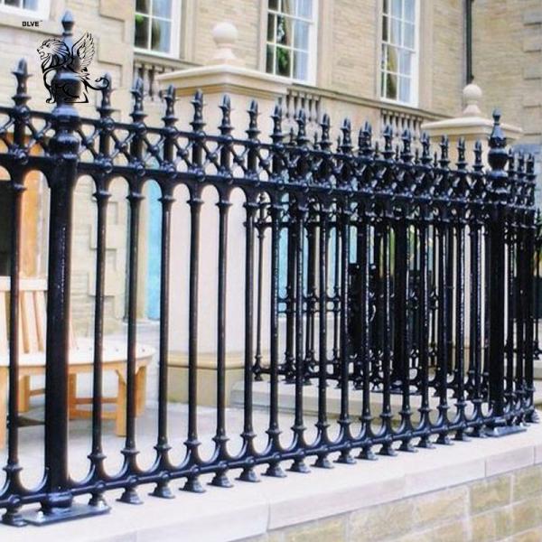 Black Casting Iron Fence Aluminium Protective Fence Panel Home Garden Metal