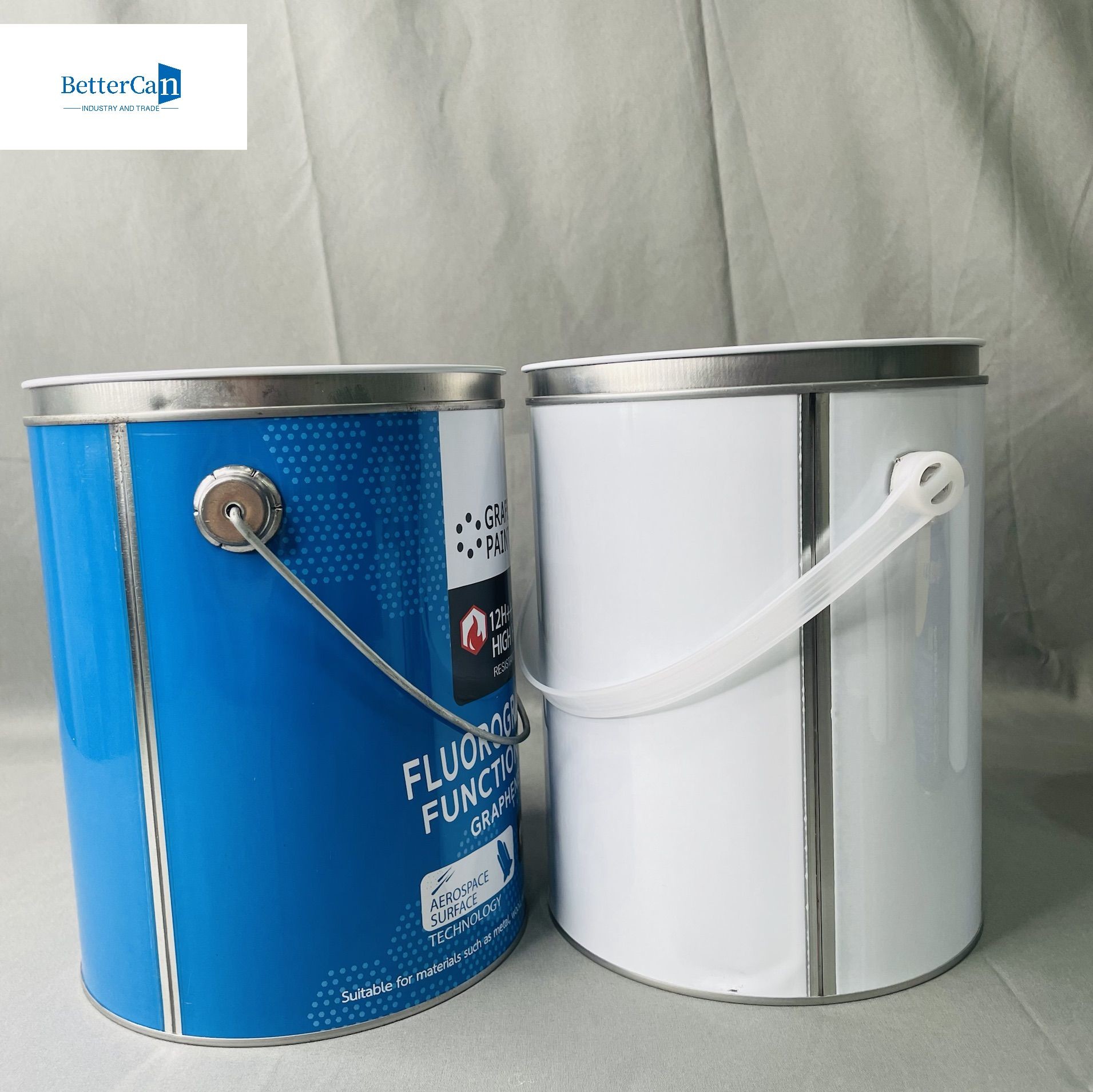 4 Liter Industrial Solvent Storage 1 Gallon Tinplate Can For Chemical Adhesives CMYK Printing