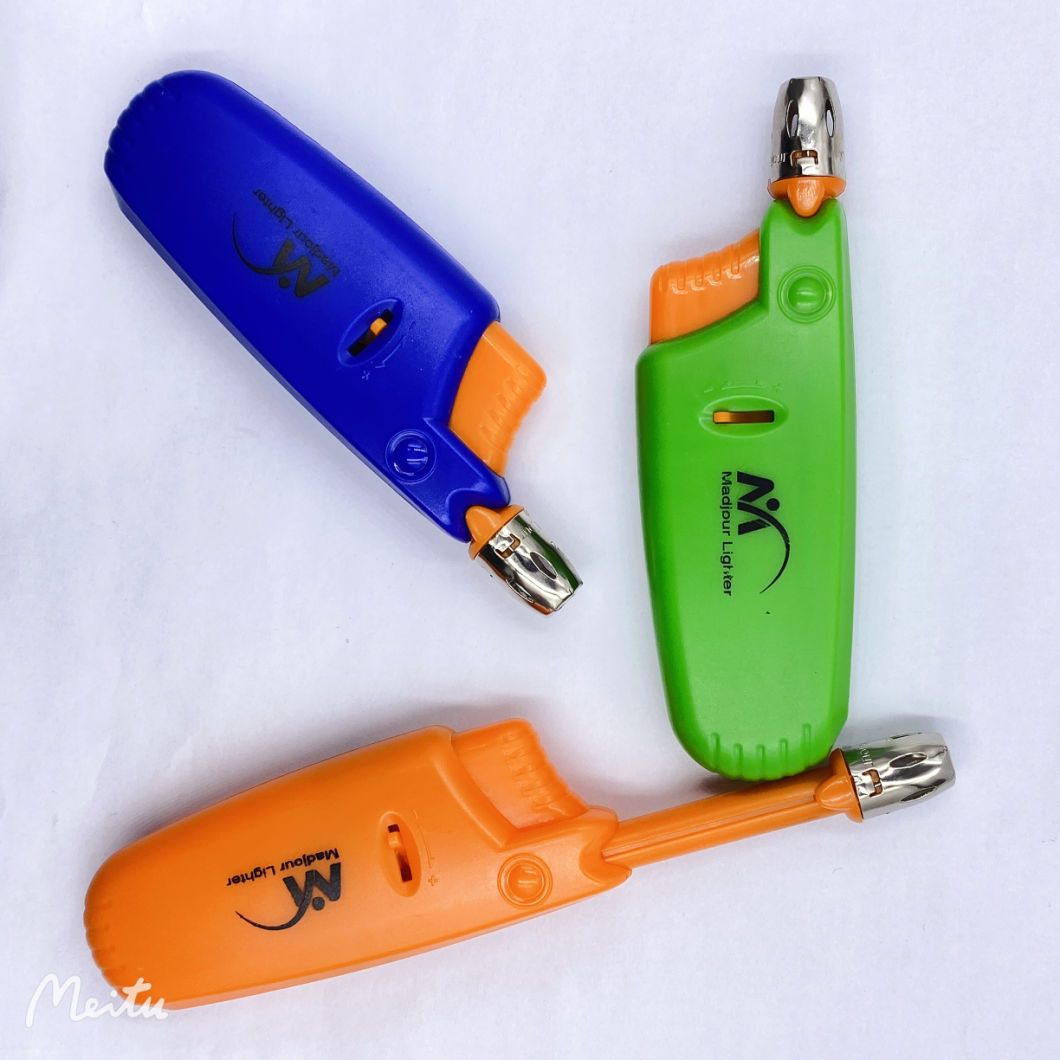BBQ Grill Lighter Refillable Butane Gas Candle Kitchen Stove Lighter