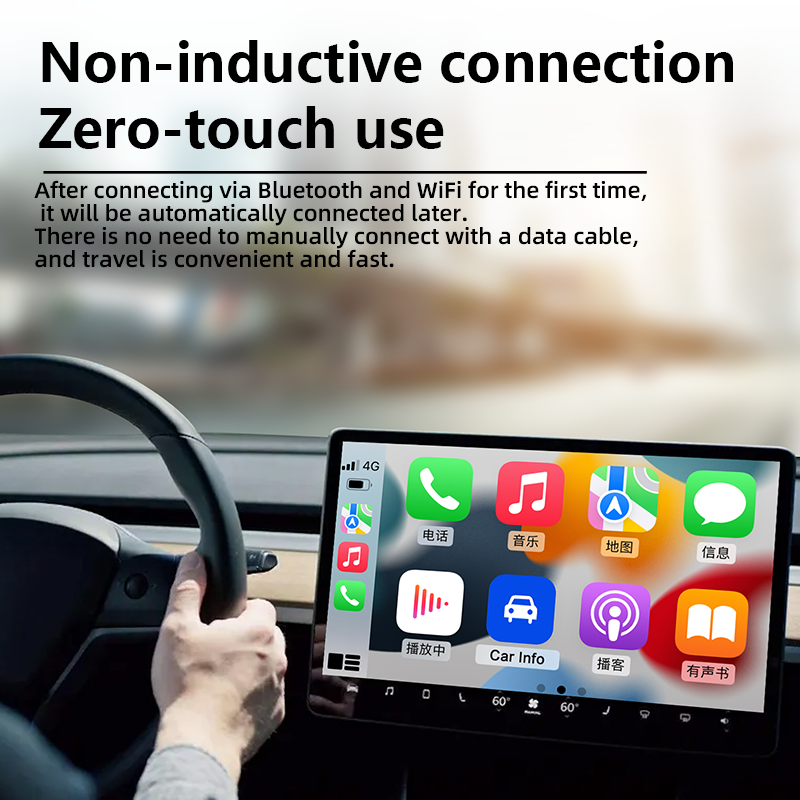 Portable CarPlay Android 13 Multimedia Video Wireless Car Play Ai Box for Car Air Purifier