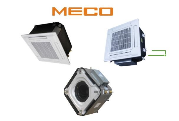 Hydronic Cassette Ceiling Fan Coil Unit , Chilled Water 4 Pipe Fan Coil Unit 600CFM